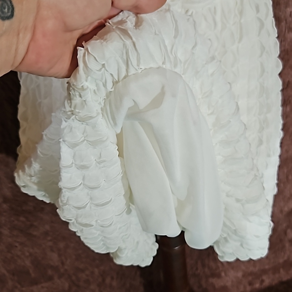 Ces Femme White Bubble Baby Doll Dress - Picture 6 of 9